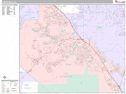 Chino Hills Wall Map Premium Style